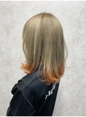 大人のハイトーン×ポイントカラー