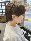 チビ襟かわいいタイトマッシュショート【村山武史】