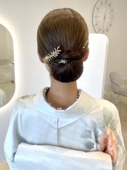 ニューミー(new me)の写真/早朝OK/難波駅5分【着付け+ヘアセット¥9800】水引/金箔等アクセも種類豊富!大切な日の着付けはプロにお任せ