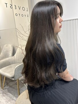 ラベストオイケ(LOVEST OIKE) ロング / オリーブベージュ / 透明感