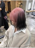 《tomi》ルーツピンク×レイヤーボブ