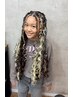 【BIG knotless braids】カール・wave無料/エクステ込み