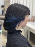 ボブカット/インナーカラー