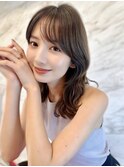 くびれヘア/髪質改善/縮毛矯正/レイヤーカット/韓国/顔周り/