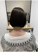 乾かすだけで内側にまとまるボブ