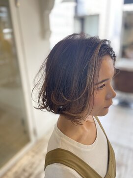 アズーア ヘアーアンドスパ(azure hair&spa) 透明感×立体感＊大人ボブハイライト