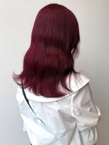 ロックス バイ マグ 松本(rocks BY MAG)&nbsp;ブリーチ◎ワインレッドボルドーカラーカシスレッド韓国風ヘア