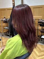 ラル 水戸県道50号店(Lalu.) ダークパープル/ナチュラルショート/ミルクブラウン/夏/水戸