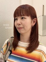 テテ ニコ(tete nico)&nbsp;【大前晴奈】カシスブラウン×顔まわりレイヤーダークパープル
