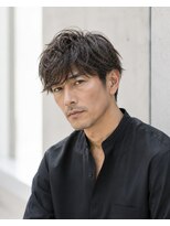 MEN's Baguz MEN'Sカット/ MEN'Sパーマ/ MEN'Sカラー 大人メンズ色気ニュアンスウェーブセンターパート