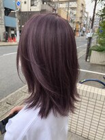 エルメ バイ アンフィー(Elme by anphi)&nbsp;【Elme　野呂】濃厚ラベンダーブラウン×くびれレイヤーミディ