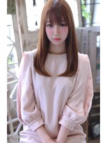 ラファンジュ ヘアー(Rohange hair)&nbsp;【Rohange】クリアベージュセミディ#小顔#前髪#厚めバング