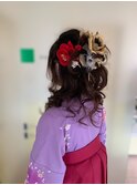 ハーフアップ