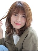 【くびれセミディ*大人カジュアルヘア】albero小原