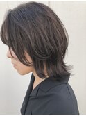 伸ばしかけミディアムウルフスタイル【Ruufus恵比寿渋谷】314b5