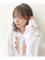 ルフェリ(Lufeli)&nbsp;【Lufeli】小野裕大　フェザーバング＊ベージュ＊小顔カット