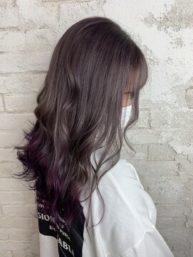 プライズ アイリス 池袋東口店(prize Iris) 裾カラー、ラベンダーアッシュ、ニュアンス、愛されモテ髪