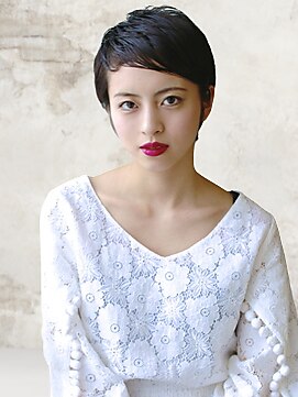 ヘアーアンジェ 南矢野目店(Hair ange) 【イルミナカラー×髪質改善TR】耳かけショートスタイル