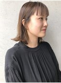 外はねボブヘア