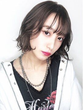 ニューヨークニューヨーク 三宮駅前店(NYNY) シースルーバング×グレーアッシュ