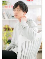 ミック 日暮里店(miq) 毛流れで魅せる☆黒髪グレージュナチュラルショートc1