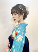 卒業式着物ヘア