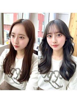 アフロートリノ(AFLOAT Leino) 韓国ヘア顔まわりカット　くびれヘア似合わせ顔まわり小顔ヘア