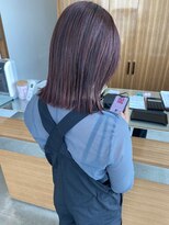 カッツ 駅家店(CUT S)&nbsp;ブリーチなしピンクブラウンカラー〇