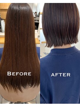 トリート 西船橋店(TREAT) 切りっぱなしボブ外ハネボブぱつっとボブ