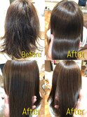 縮毛矯正でツヤツヤ楽ちん［髪質改善/縮毛矯正/ヘナ/千葉駅］