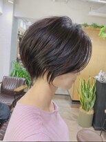 ショートボブ髪型30代40代50代前髪あり前髪なし面長丸顔【荒牧】