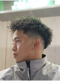 スパイキージェット×ツイスト×スキンフェードStyle