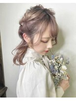 イフイイズカ (Ifh iizuka)&nbsp;pink beige × hair arrange