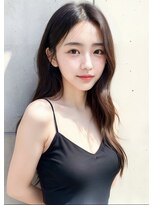 トクテ 吉祥寺(tokute) くびレイヤーエモージュ前髪ピンクベージュワンカール/吉祥寺