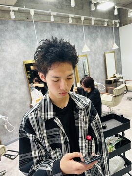 フォンド 津田沼(fond.) カルマパーマ/ベリーショート/ダークアッシュ/ニュアンスパーマ