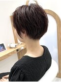 20代30代40代小顔ハンサムショートピンクアッシュ