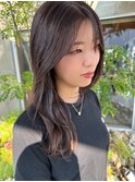 セミロング 寒色ベージュ アメトリン