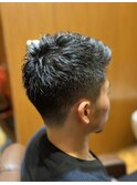 銀座　理容室　フェードスタイル　ショート