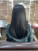 ロング×マットアッシュ