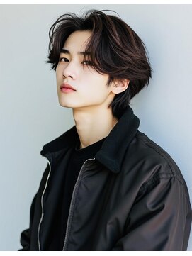 ユーフォリア 銀座本店(Euphoria) カジュアル ミディアム 韓国 センターパート