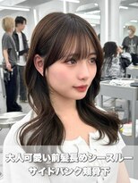アマトウキョウ アユンチェ(AMA TOKYO×AYUNCHE) 前髪顔まわり韓国ヘアレイヤーカットサイドバンク2wayバンク韓国