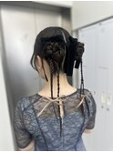 long  hair arrange