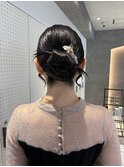 ヘアセット/ヘアアレンジ/タイト/カチモリ/結婚式/イベント