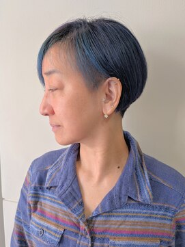 エンクス 天王町店(enx) 着物ヘア/ダークアッシュ/ミディアムレイヤーカット/天王町HA19