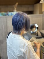 エルフ(elf)&nbsp;2回ブリーチ/ブルー/色落ちシルバー