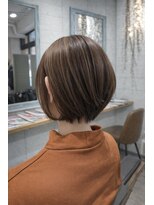 バンビ(BAMBI) 20代30代40代50代大人可愛い丸みボブ×ウル艶ブラウン