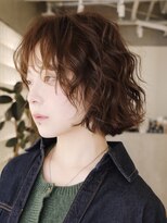 テクネ 天神大名(techne)&nbsp;天神顔周りレイヤーカットミディアムボブパーマレイヤーパーマ