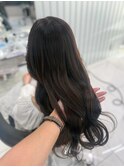 髪質改善トリートメントで巻いても柔らかい透け感ブラウン