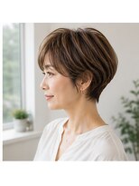 ヘアアンドメイク アース 入間店(HAIR&MAKE EARTH) ひし形小顔ショート