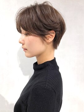 アルバム 渋谷パルコ(ALBUM) ハンサムショート_厚めバングローライトスリークボブ_ba280932